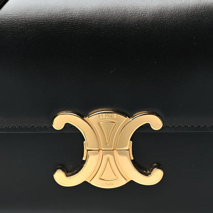 Celine Shiny Calfskin Teen Triomphe Black 8 of 10