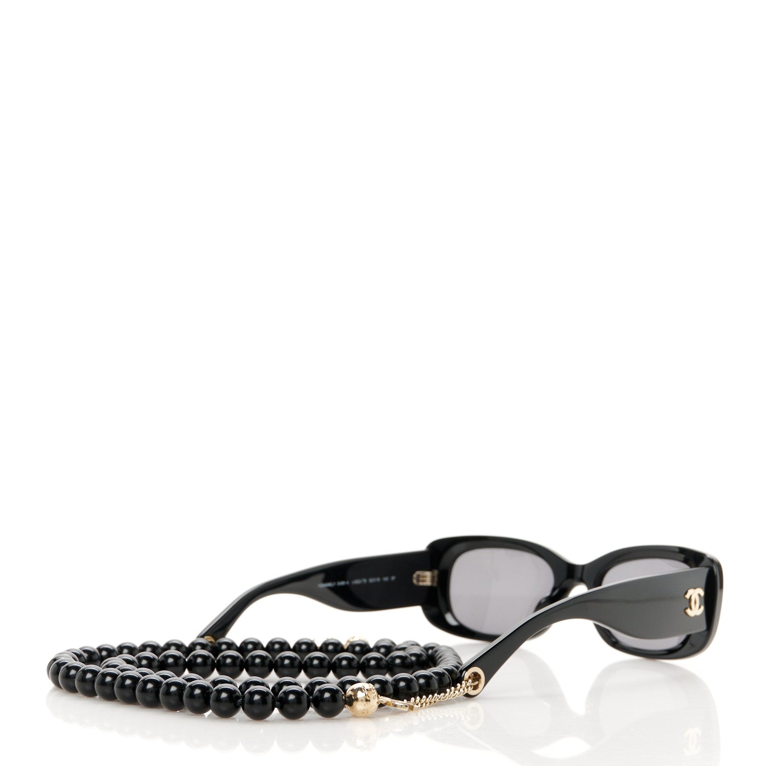 Chanel Acetate Rectangle Sunglasses 5488-A Black 4 of 8