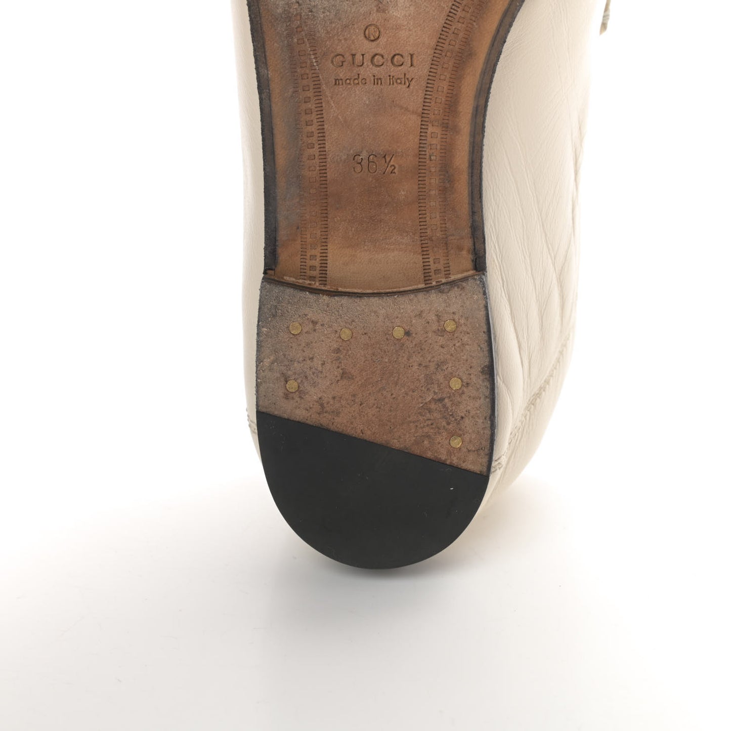 Lambskin Womens Brixton Horsebit Loafers 36.5 Mystic White