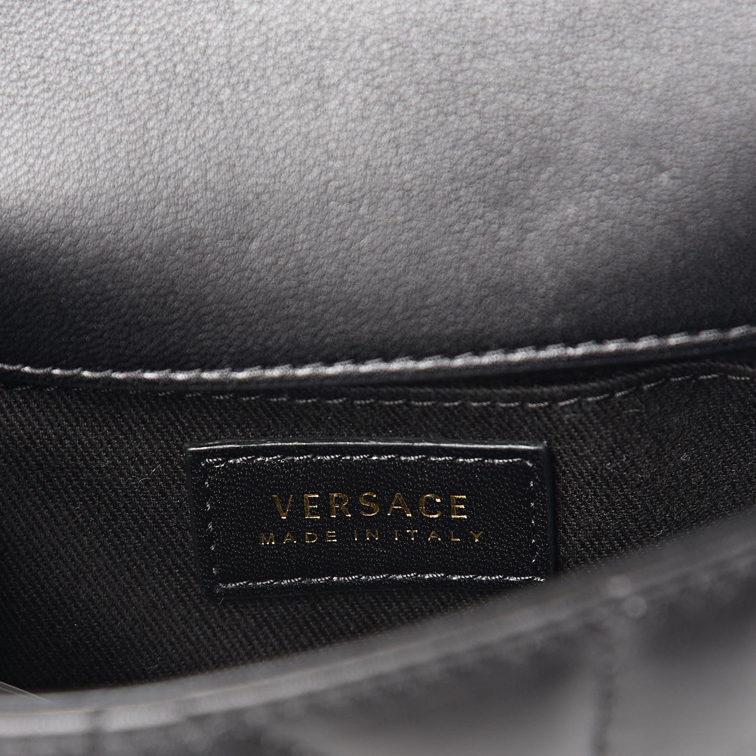 Versace Nappa Quilted Icon Small Crossbody Bag Black 7 of 11