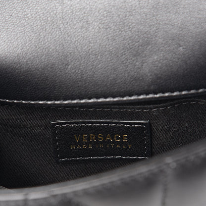 Versace Nappa Quilted Icon Small Crossbody Bag Black 7 of 11