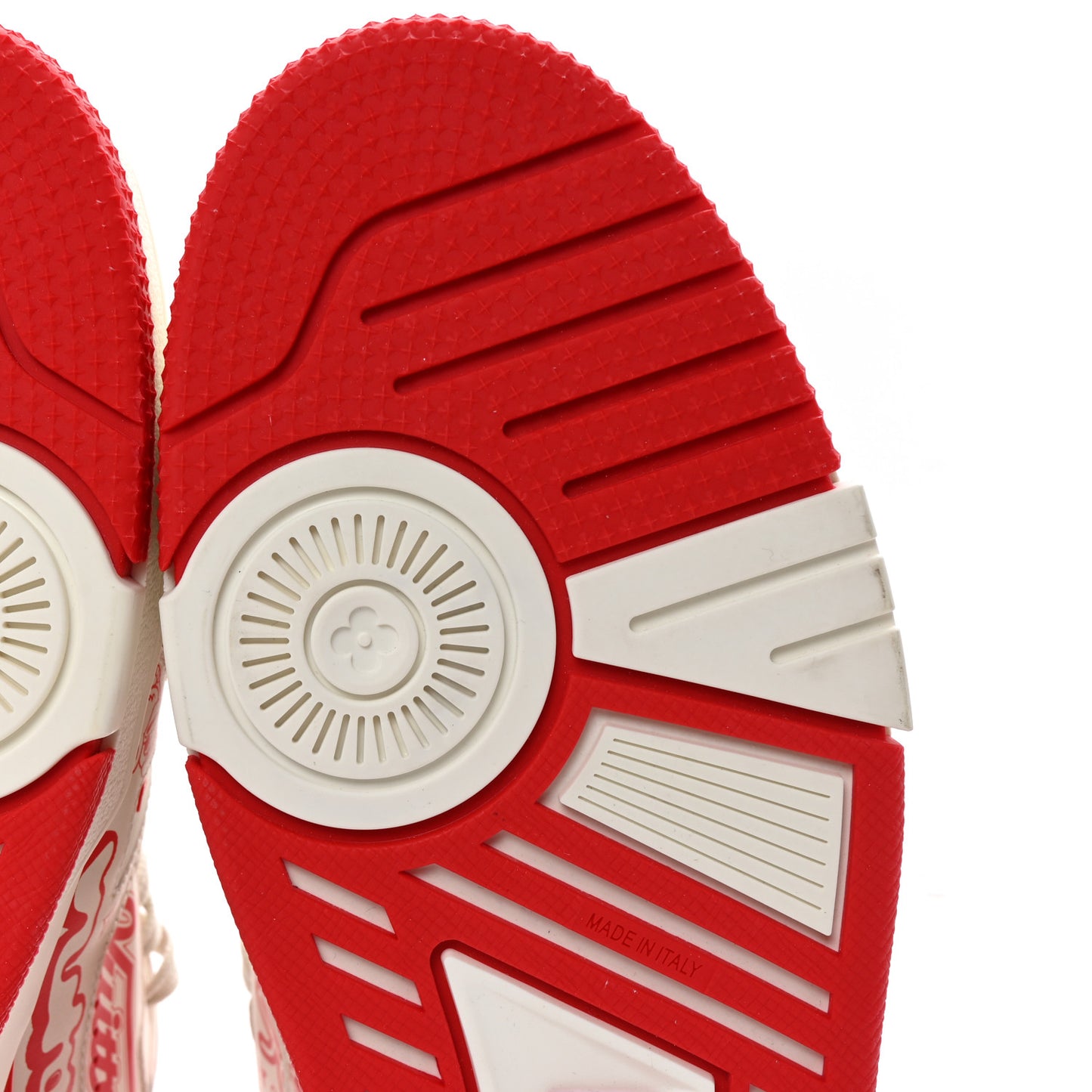 Calfskin Graffiti Mens LV Trainer Sneakers 8 Rouge