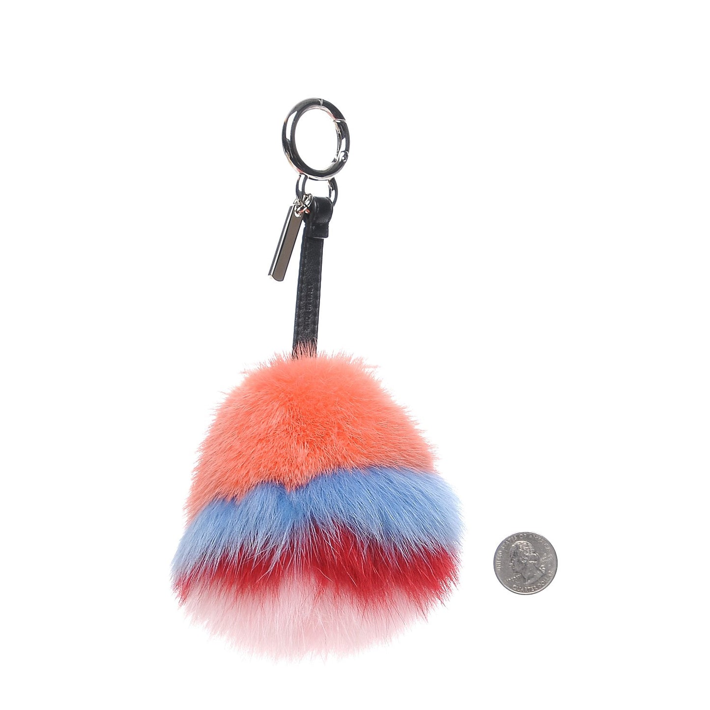 Mink Fox Fur Kid Monster Bag Bug Charm Multicolor