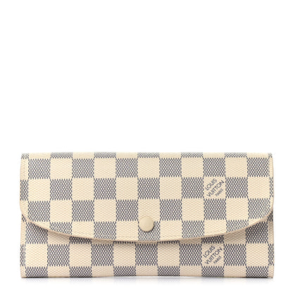 Louis Vuitton Damier Azur Emilie Wallet 1 of 8