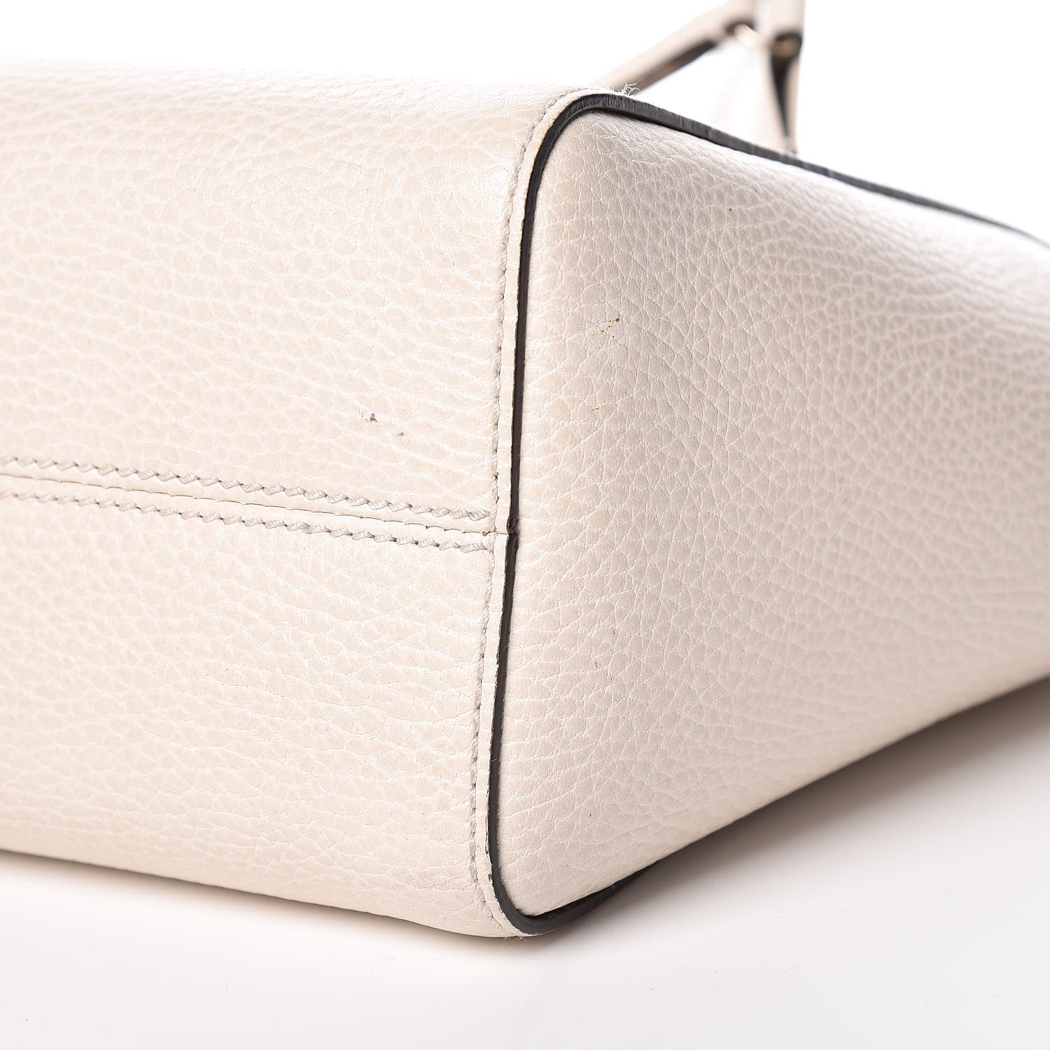 Gucci Dollar Calfskin Mini Swing Top Handle Bag Mystic White 10 of 13