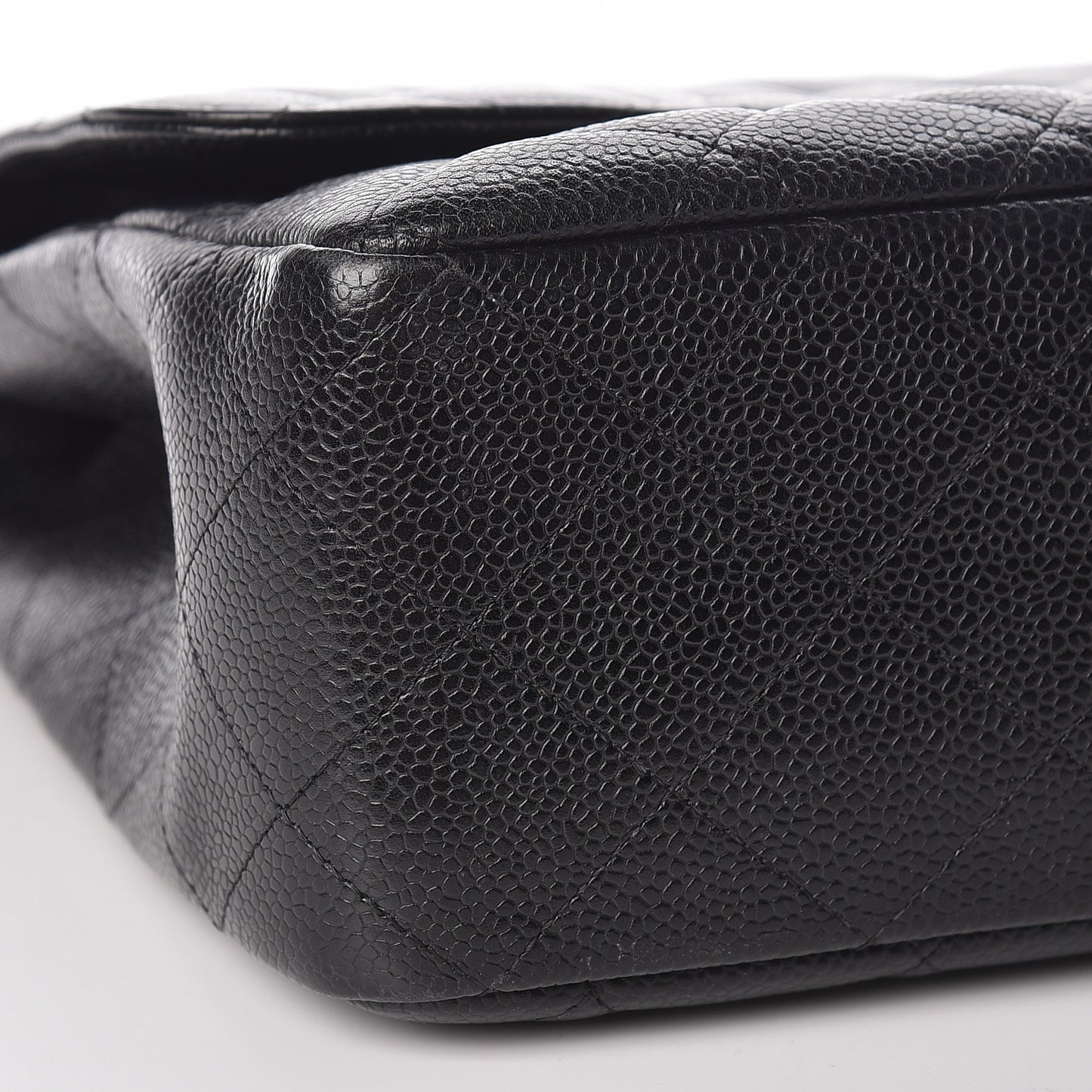 Caviar Quilted Jumbo Single Flap Black