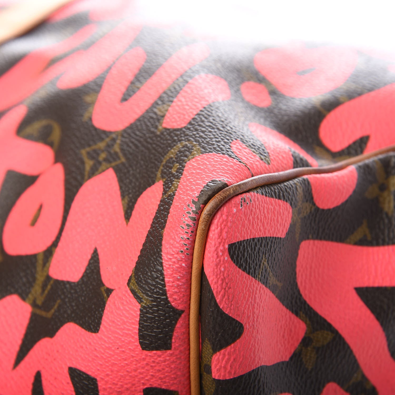Louis Vuitton Monogram Graffiti Keepall 50 Fuchsia 8 of 13