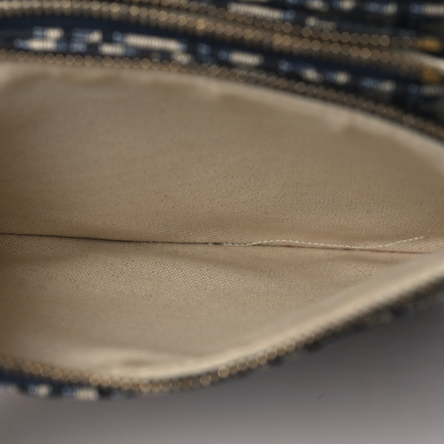 Christian Dior Oblique Saddle Pouch With Strap Navy Blue 7 of 11