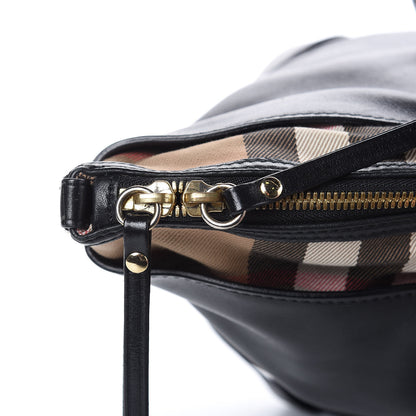 Burberry Calfskin House Check Small Salisbury Tote Black 15 of 15