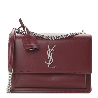 Saint Laurent Calfskin Medium Monogram Sunset Pallisandre 1 of 11
