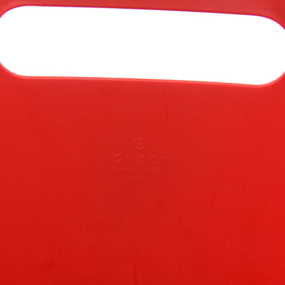 Gucci Rubber Oversized Logo Tote Red 5 of 10