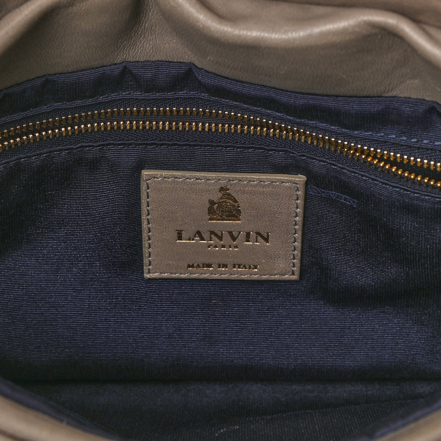 Lambskin Quilted Medium Sugar Flap Shoulder Bag Grey