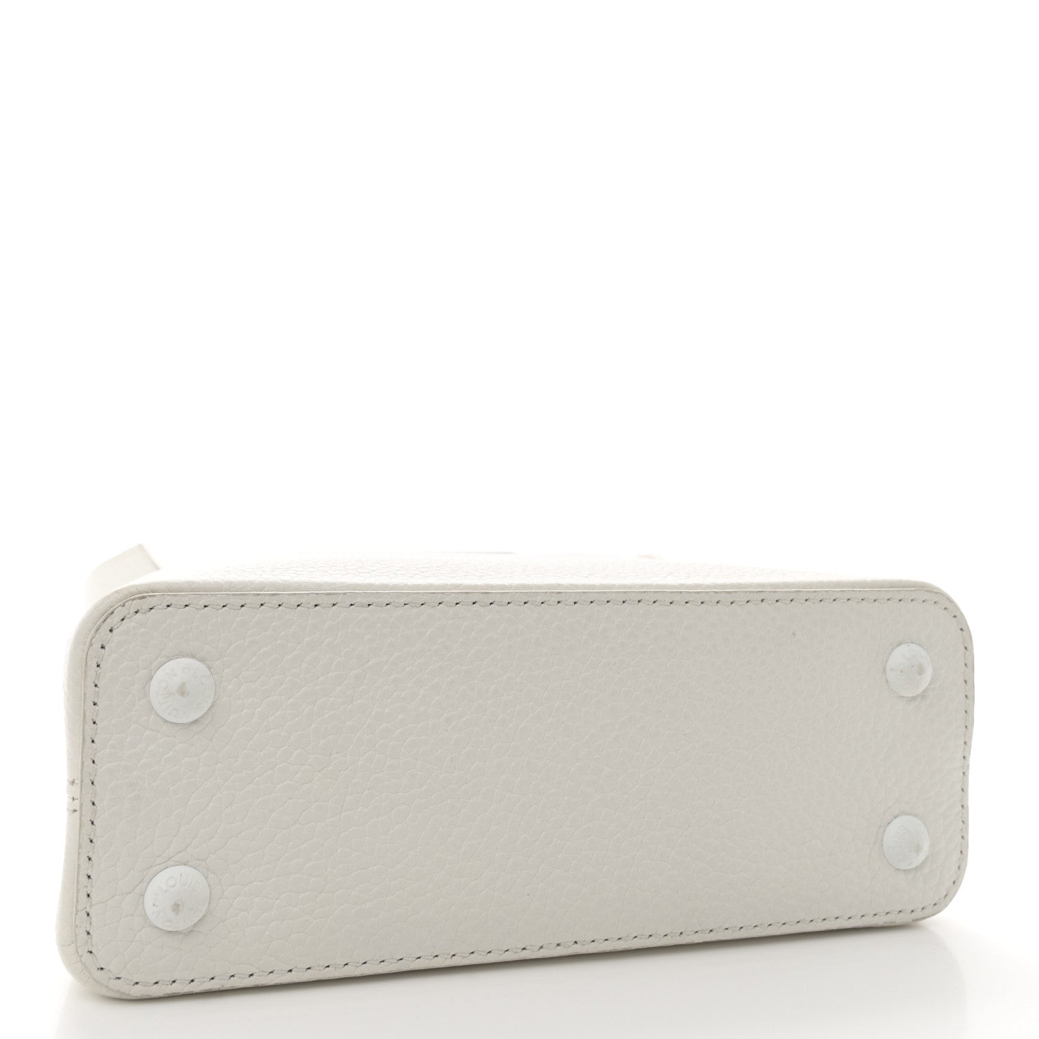 Louis Vuitton Taurillon Mini Capucines Monochrome White 4 of 12