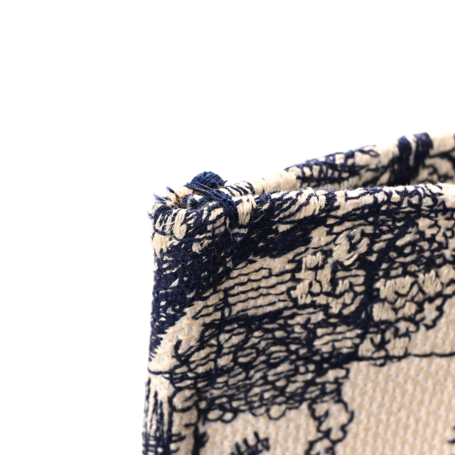 Christian Dior Canvas Embroidered Medium Dioriviera Toile De Jouy Book Tote Blue 11 of 14