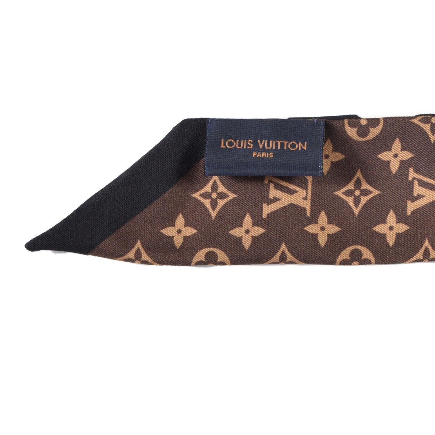 Louis Vuitton Silk Monogram Confidential Bandeau Marron 3 of 3