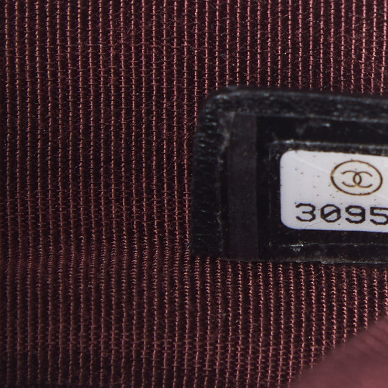 Chanel Lambskin Quilted Small Cosmetic Case Black 9 of 10