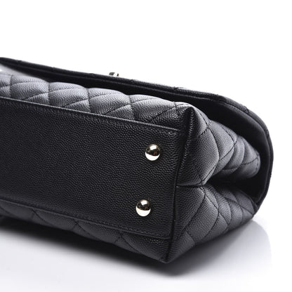 Chanel Caviar Quilted Mini Coco Handle Flap Black 8 of 10
