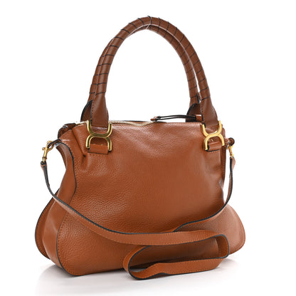 Chloe Calfskin Medium Marcie Satchel Tan 3 of 12