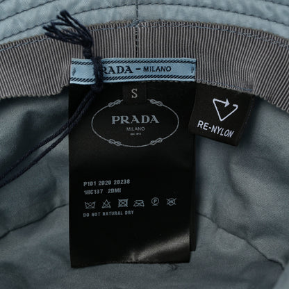 Prada Re-Nylon Metal Triangle Logo Womens Bucket Hat S Astrale 8 of 9