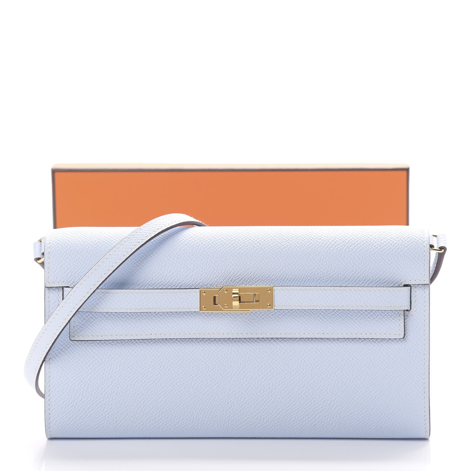 Hermes Epsom Kelly Wallet To Go Bleu Brume 10 of 10