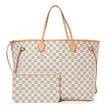 Louis Vuitton Damier Azur Neo Neverfull GM Rose Ballerine 1 of 10