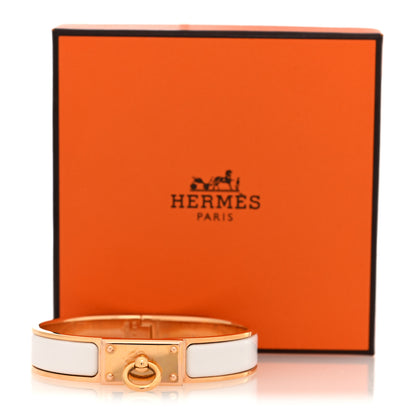 Hermes Enamel Clic Anneau Bracelet PM Craie 5 of 5
