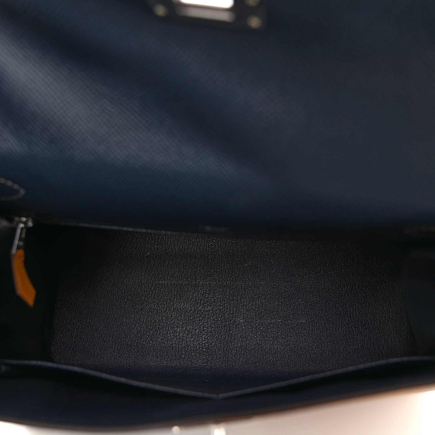 Hermes Epsom Casaque Kelly Sellier 28 Sesame Etoupe Bleu Indigo 5 of 13
