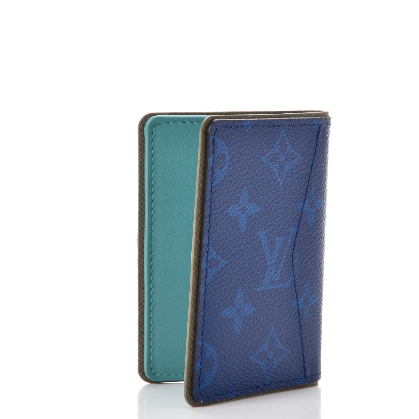 Monogram Pocket Organizer Pacific Blue