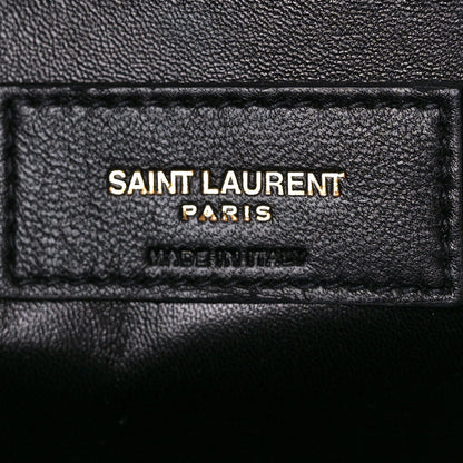 Saint Laurent Grain De Poudre Medium Monogram Kate Satchel Red 7 of 11