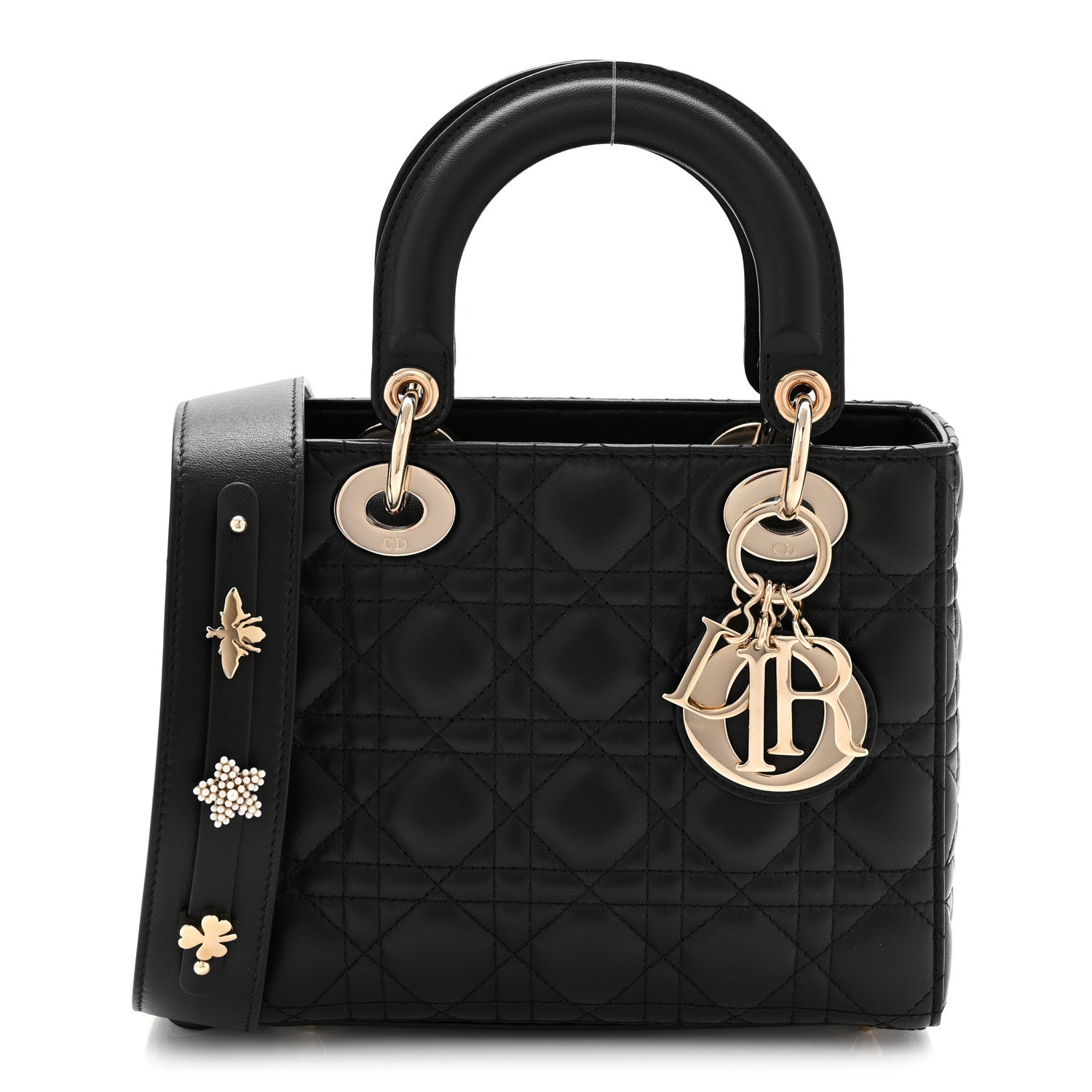 Christian Dior Lambskin Cannage Small My ABCDior Lady Dior Black 1 of 10