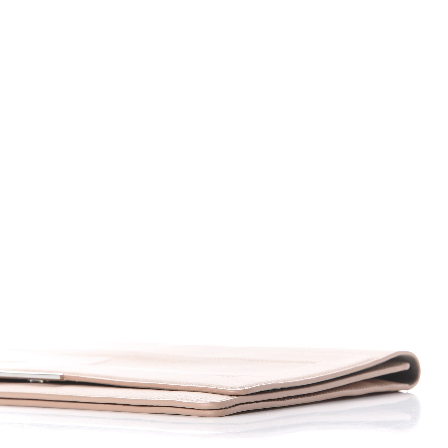 Fendi Vitello Flamingo Tube Macro Clutch Camelia 8 of 9