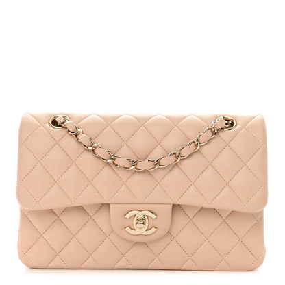 Chanel Lambskin Quilted Small Double Flap Beige 1 of 11