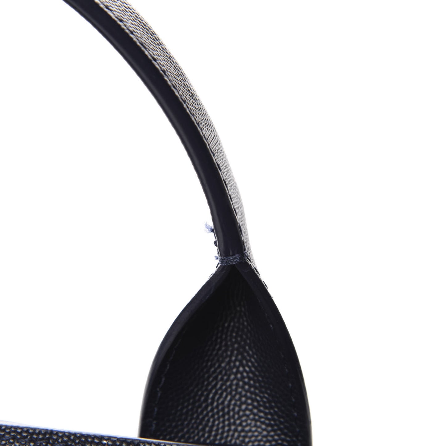 Caviar Medium Studded Deauville Tote Navy