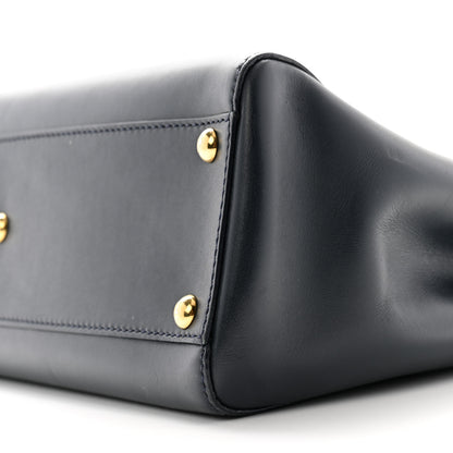 Fendi Vitello Morgan Shiny Nappa Medium Peekaboo Iconic Satchel Lavagna Lago 10 of 12