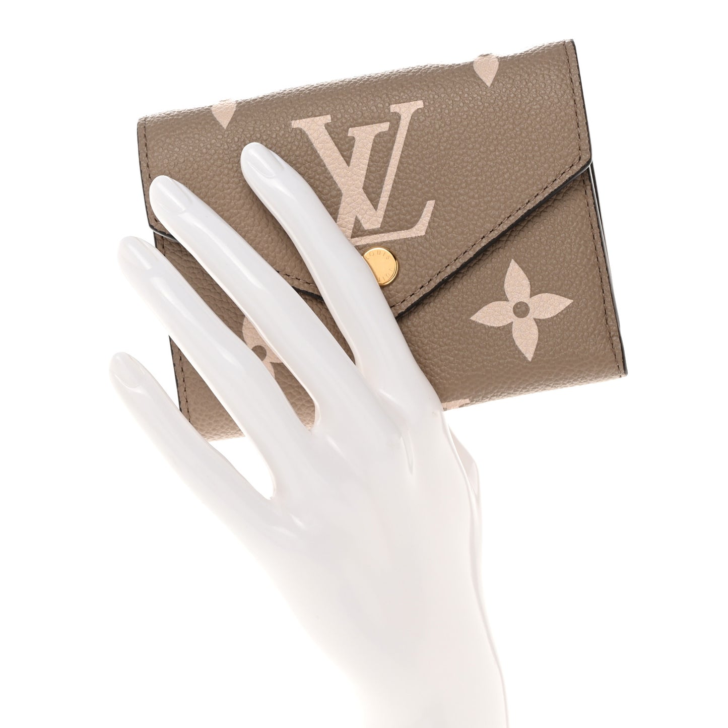 Empreinte Monogram Giant Victorine Wallet Tourterelle Creme
