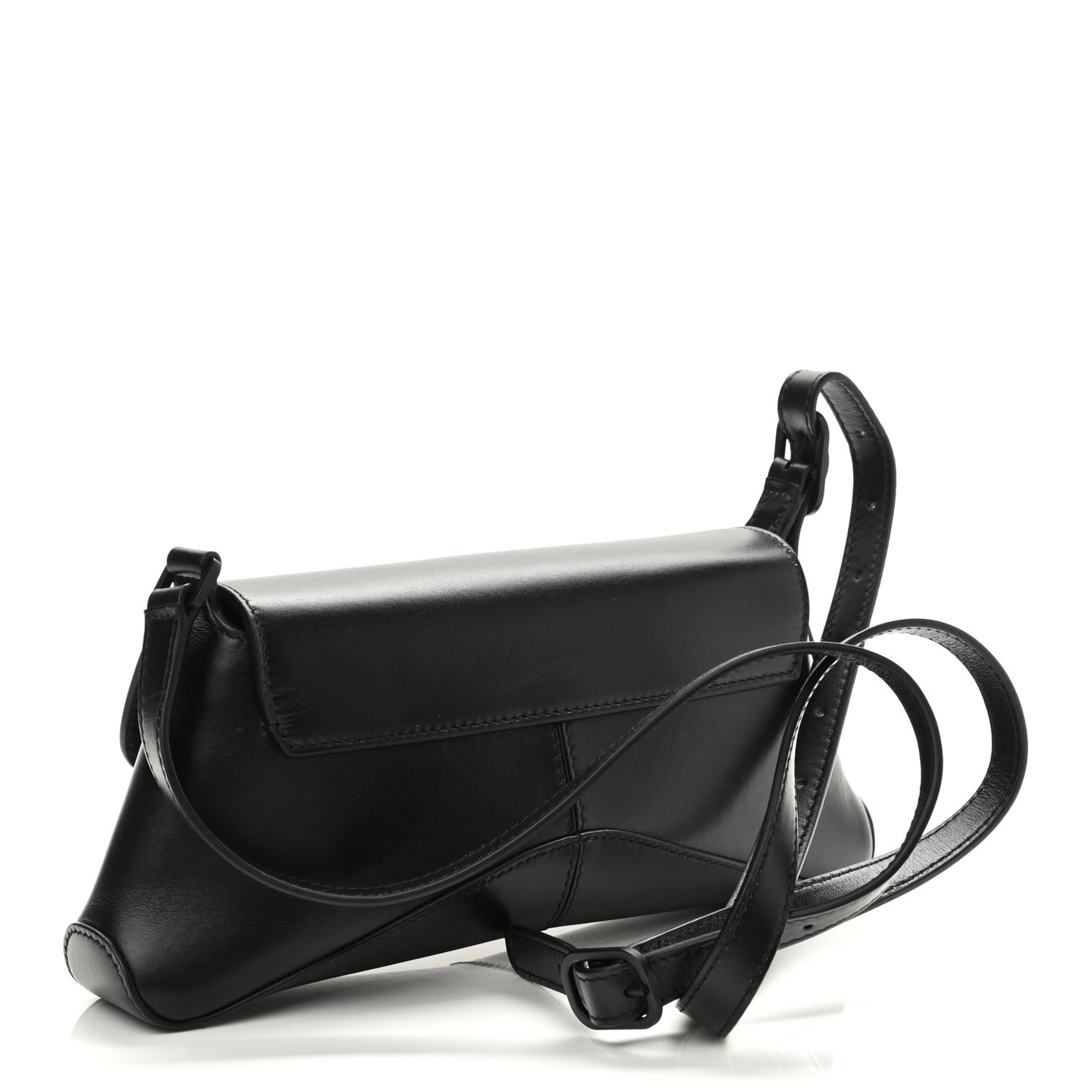 Box Calfskin Monochrome Small XX Flap Stretch Bag Black