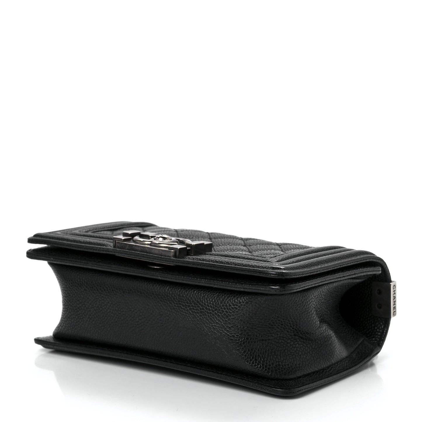 Caviar Quilted Small Boy Flap Black