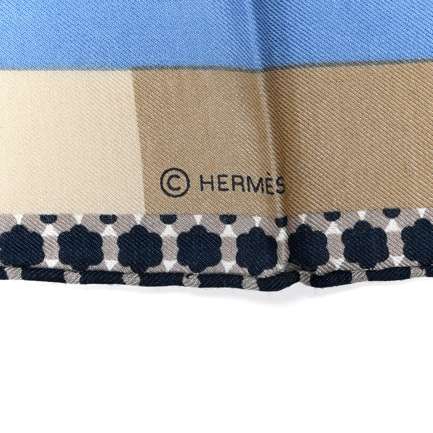 Cotton Silk Surfing Fan Scarf 65 Beige Noisette Ciel