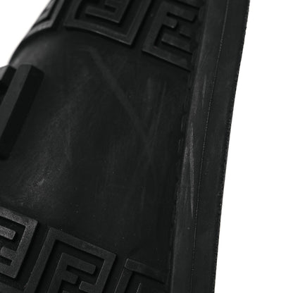 Fendi X VERSACE Rubber Logo Slide Sandals 38 Black 13 of 15
