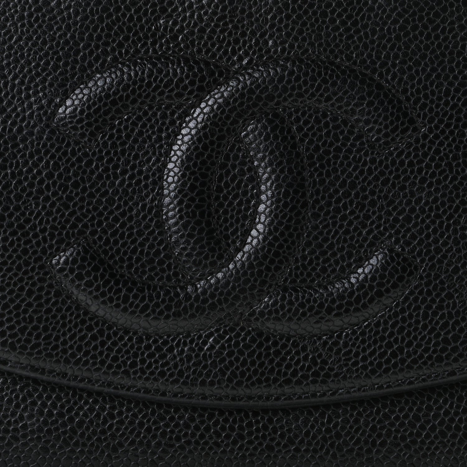 Chanel Caviar Timeless CC Wallet On Chain WOC Black 9 of 12