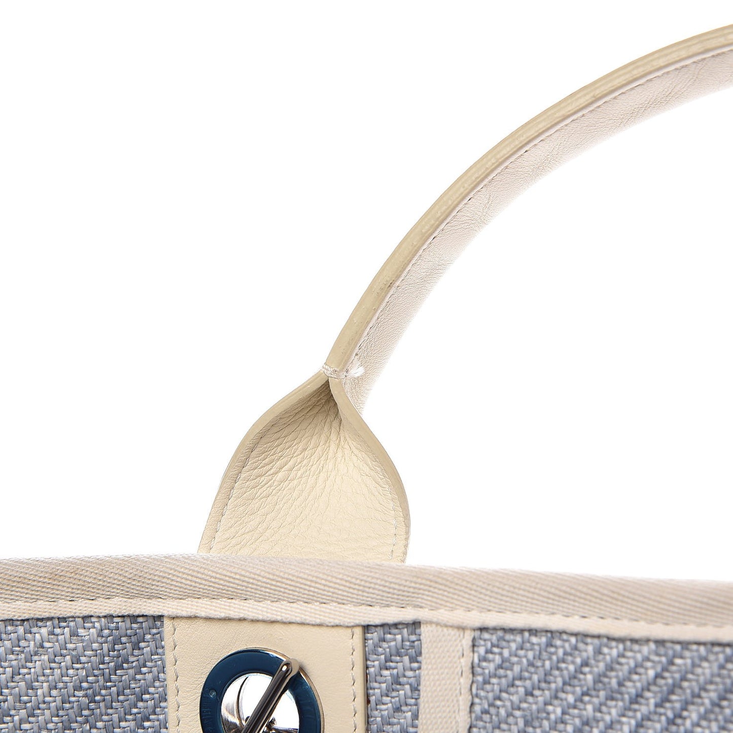 Canvas Extra Large Deauville Tote Light Blue