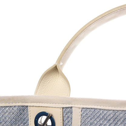 Chanel Canvas Extra Large Deauville Tote Light Blue 17 of 18