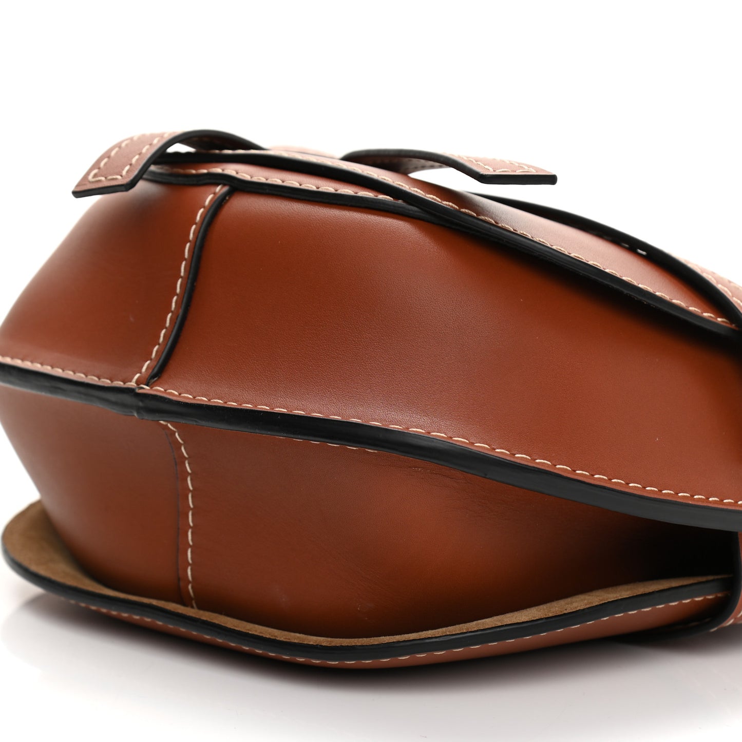 Calfskin Small Gate Crossbody Bag Rust