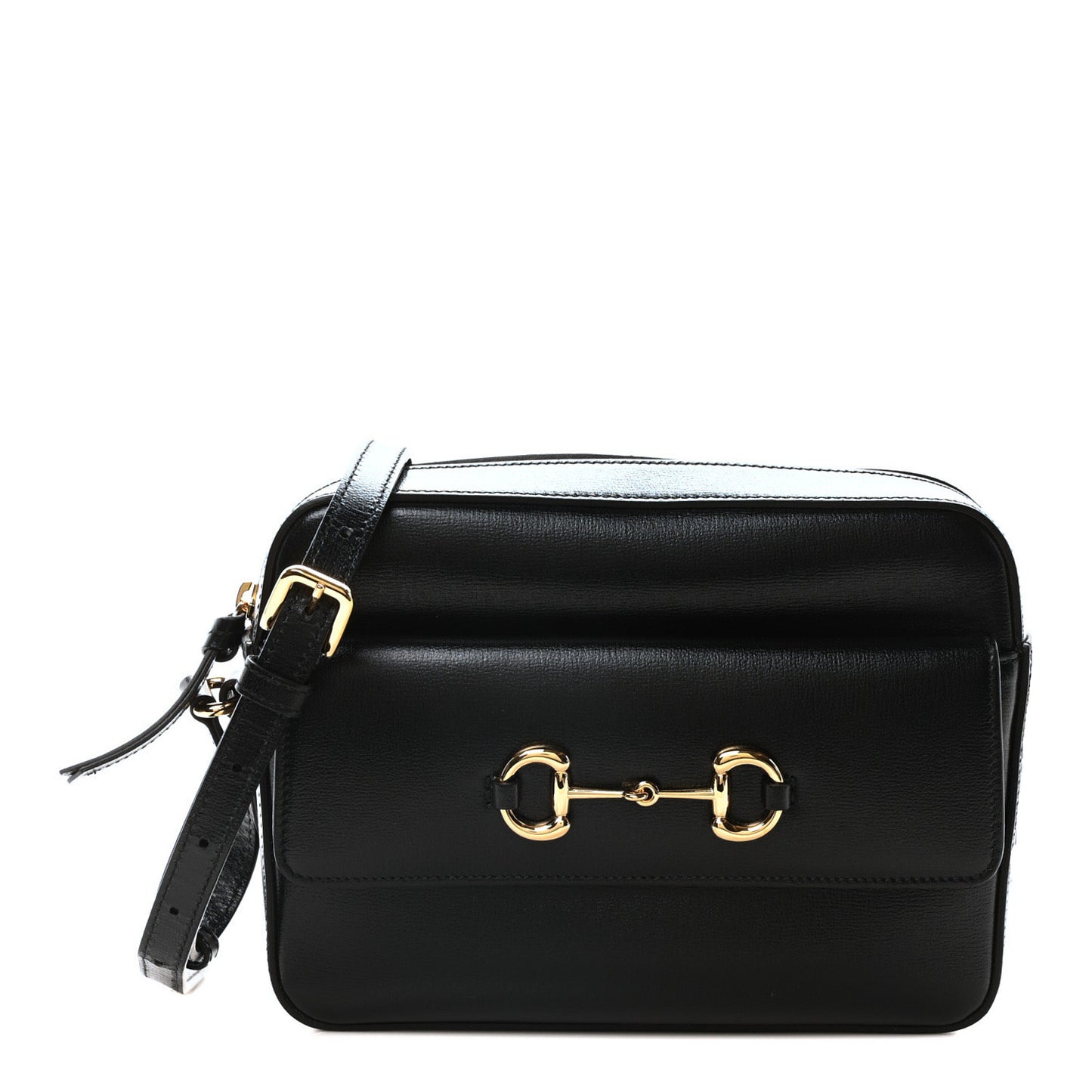 Azalea Calfskin Small Horsebit 1955 Shoulder Bag Black