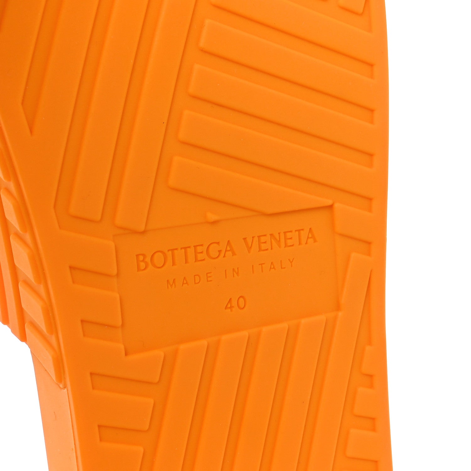 Bottega Veneta Rubber The Slider Sandals 40 Tangerine 7 of 8