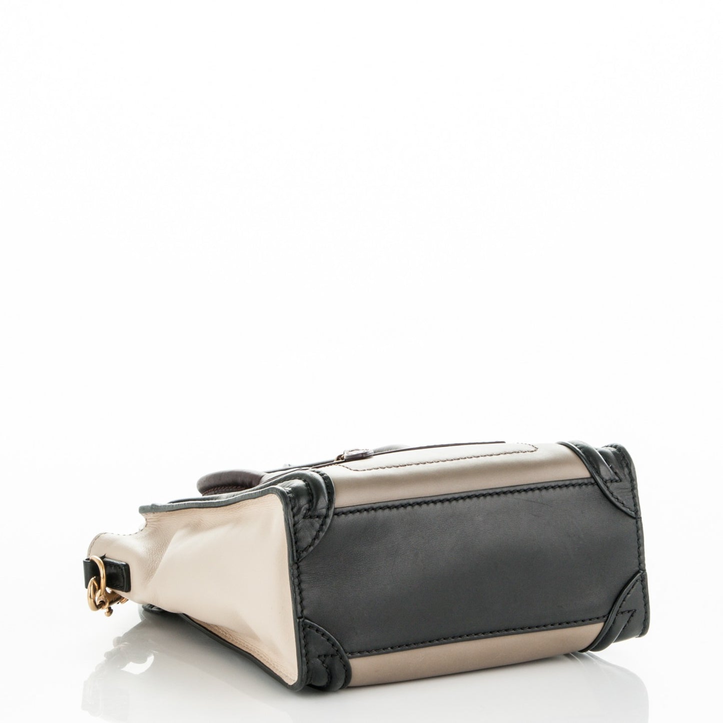 Smooth Calfskin Nano Tri-Color Luggage Grey