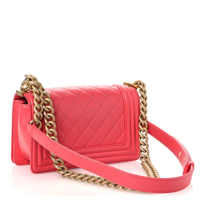 Chanel Caviar Quilted Small Boy Flap Pink 3 of 15