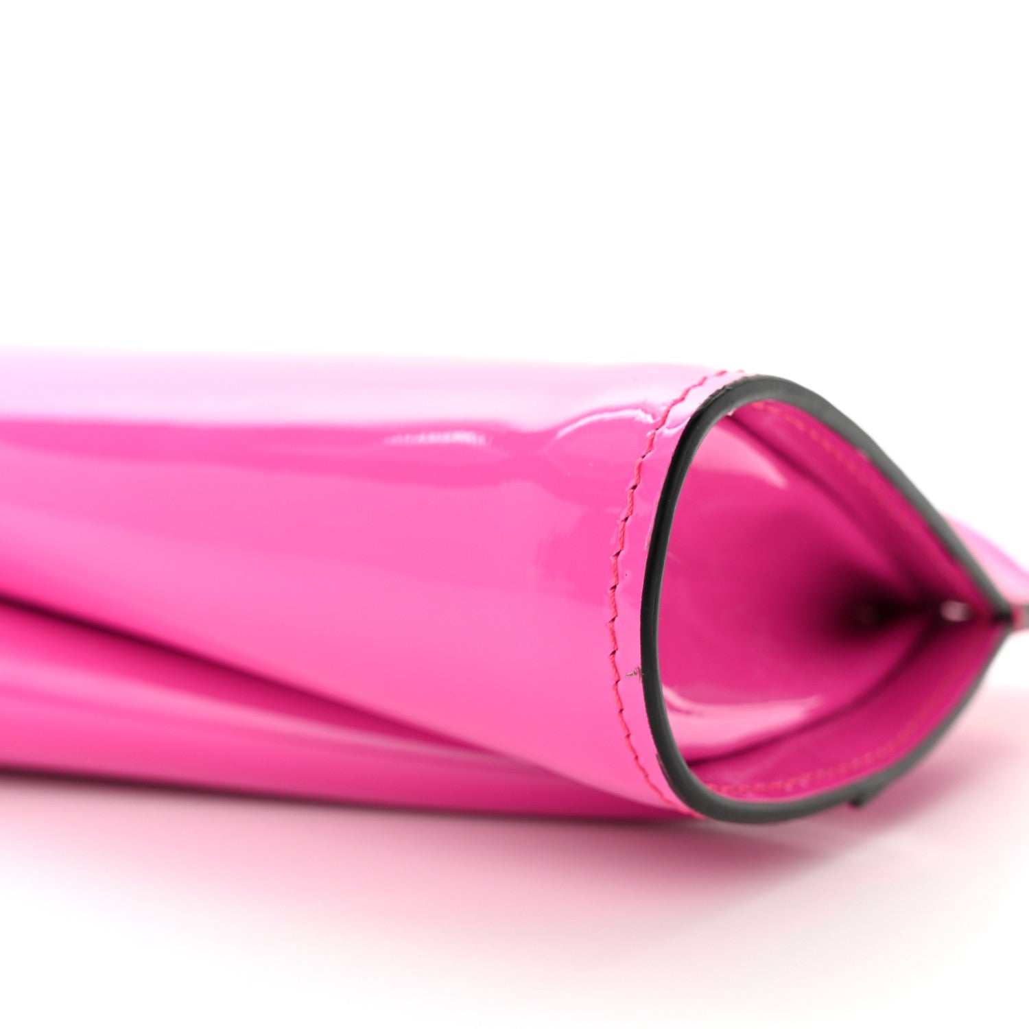 Christian Louboutin Patent Small Loubi Twist Zip Chain Clutch Bag Bolerose 10 of 10