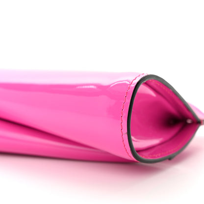 Christian Louboutin Patent Small Loubi Twist Zip Chain Clutch Bag Bolerose 10 of 10