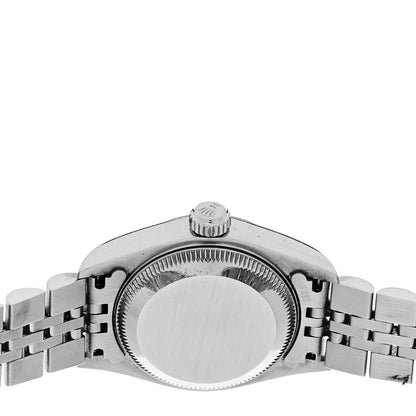 Rolex Stainless Steel 18K White Gold Diamond 26mm Oyster Perpetual Datejust Watch Silver Jubilee 79174 4 of 4